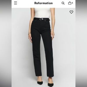 Reformation Cynthia High Rise Straight Jeans NWT - Women’s 27